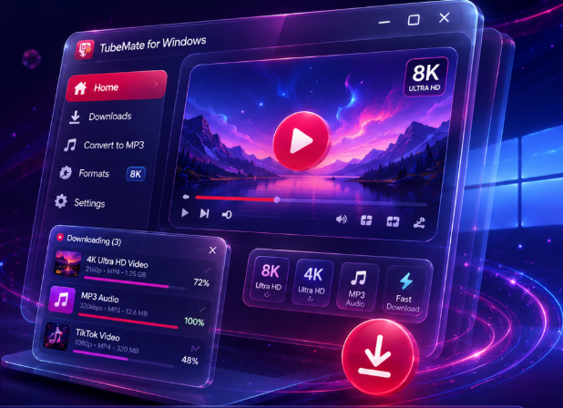 TubeMate for Windows video downloader interface